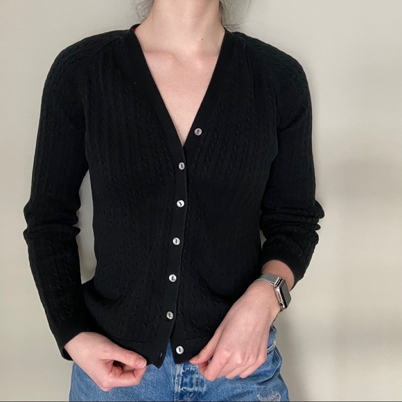 Mendocino Black Button Up Cardigan - Picture 6 of 7